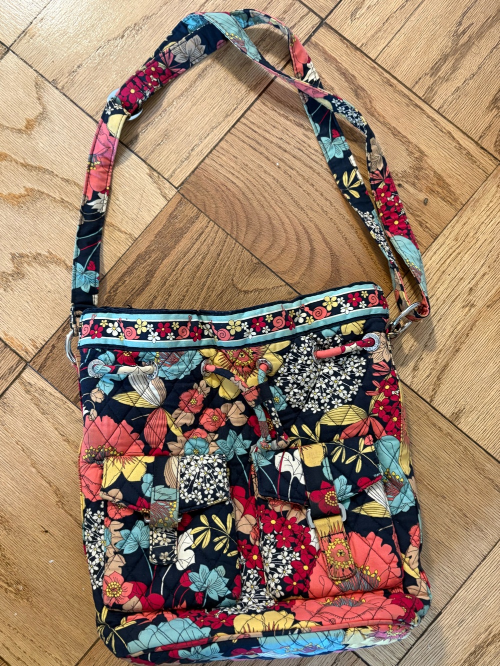 Vera Bradley flower print crossbody